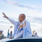 خلال زيارته لولاية الحوض الشرقي، رئيس الجمهورية ولد الغزواني يصل مدينة عدل بكرو قادماً من باسكنو.